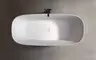 Ванна акриловая «Abber» AB9260 170/75 с каркасом с сифоном белая, изображение №4