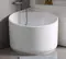 Ванна акриловая «Abber» AB9305 95/95 с каркасом с сифоном белая, картинка №2