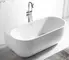 Ванна акриловая «Abber» AB9316 170/75 с каркасом с сифоном белая, картинка №2