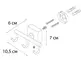 Тройной крючок «Fixsen» Kvadro FX-61305C на стену хром, фотография №3