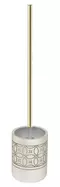 Ёршик для унитаза «Fixsen» Rich FX-251-5 напольный бежевый/золото, фото №1