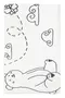 Коврик для ванной «Fixsen» Teddy airFX-6001T 80/50 полиэстер белый/рисунок, фото №1