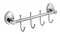 Планка с крючками «Fixsen» Europa FX-21805-4 на стену хром, фото №1