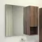 Зеркало с шкафчиком «Comforty» Бордо 90 без света дуб тёмно-коричневый универсальное, фото №1