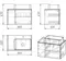 Тумба с раковиной «Grossman» Альба 80 (GR-3016 48/37) подвесная бриз/веллингтон правая, фото №5