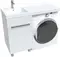 Раковина над стиральной машиной «1Marka» Wash 110/50 L Polytitan белая левая, картинка №2