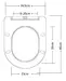 Сиденье для унитаза «Esbano» Amapola ZAESUPAMAGM0755 дюропласт с микролифтом серое матовое, картинка №2