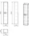 Пенал «Grossman» Реал 30 подвесной бетон/дуб веллингтон универсальный, изображение №4