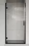 Душевая дверь «Vincea» Flex VDP-1F900CLB 90/200 прозрачная/чёрная универсальная, фото №1