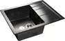Мойка для кухни «GranFest» Quadro GF-Q650L 65/50 искусственный камень черная, фото №1