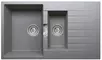 Мойка для кухни «Tolero» Loft TL-860 86/50 №001 искусственный камень серый металлик, фото №1