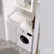 Тумба с раковиной под стиральную машину «Alavann» Soft 100 (Джой 46) столешница МДФ белая правая, изображение №4