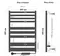 Электрический полотенцесушитель «Indigo» Atlas LСLATE80-50BRRt чёрный муар универсальный, изображение №4