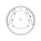 Гидромассажная ванна акриловая «Excellent» Great Arc 160/160 Soft с каркасом с сифоном белая/хром, фото №5