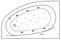 Гидромассажная ванна акриловая «Excellent» Kameleon 170/110 Relax с каркасом с сифоном белая/хром левая, картинка №2