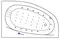 Гидромассажная ванна акриловая «Excellent» Kameleon 170/110 Nano с каркасом с сифоном белая/хром правая, картинка №2