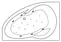 Гидромассажная ванна акриловая «Excellent» Newa 160/95 Relax с каркасом с сифоном белая/хром левая, картинка №2