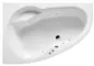 Гидромассажная ванна акриловая «Excellent» Newa 160/95 Soft с каркасом с сифоном белая/хром левая, фото №1