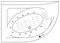 Гидромассажная ванна акриловая «Excellent» Aquarella 170/110 Nano с каркасом с сифоном белая/хром левая, картинка №2