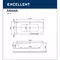 Ванна акриловая «Excellent» Arana 180/85 без опор без сифона белая, фото №5