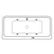 Гидромассажная ванна акриловая «Excellent» Arana 180/85 Soft с каркасом с сифоном белая/хром, фото №5