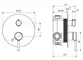 Смеситель для душа «Excellent» Pi AREX.1245CR хром, картинка №2