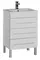Тумба с раковиной «Aquanet» Верона 58 с 3 ящиками (Note 58) белая, фото №1