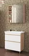 Мебель для ванной «Uncoria» Арно 60 белый глянец/дуб Сонома, фото №1