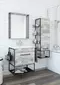 Мебель для ванной подвесная «Sanflor» Бруклин 60 бетон пайн экзотик/чёрный муар, фото №1