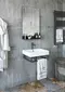 Мебель для ванной подвесная «Sanflor» Тайлер 50 чёрный муар, фото №1