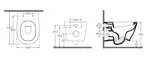 Подвесной унитаз безободковый «Isvea» Soluzione II 10MY02002SV (40H40200I) белый с сиденьем дюропласт с микролифтом белое, картинка №6