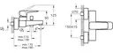 Смеситель для ванны «Vitra» Root Square A4273726EXP медь, картинка №2