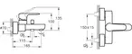 Смеситель для ванны «Vitra» Root Round A4272526EXP медь, картинка №2