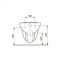 Подвесной унитаз «TECE» V04 9700004/9700602 белый с сиденьем дюропласт с микролифтом белое, фото №5