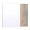Зеркало с шкафчиком «Runo» Мальта 85 без света серое/дуб универсальное, фото №1