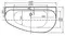 Ванна акриловая «Allen Brau» Priority 5 160/78 (287093) с ножками с сифоном белая левая, изображение №12