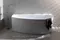 Ванна акриловая «Allen Brau» Priority 5 160/78 (287094) с ножками с сифоном белая матовая левая, картинка №10