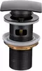 Донный клапан для раковины «Allen Brau» Infinity 5.21026-31 с механизмом Клик-Клак чёрный матовый, фото №1