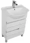 Тумба с раковиной «Aquanet» Доминика 60 (Shenxin 60 0060) белая, картинка №2