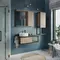 Мебель для ванной подвесная «Comforty» Лиссабон 95 с кронштейнами дуб тёмный/чёрный муар, фото №5