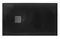 Душевой поддон «Roca» Terran AP1014B02BC01400 с решёткой 120/70 низкий прямоугольный с сифоном чёрный, фото №1
