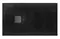 Душевой поддон «Roca» Terran AP1014B032001400 с решёткой 120/80 низкий прямоугольный с сифоном чёрный, фото №1