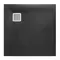 Душевой поддон «Roca» Terran AP10338438401400 с решёткой 90/90 низкий квадратный с сифоном чёрный, фото №1