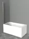 Шторка на ванну стеклянная «Cezares» UNO-V-1-75/150-C-Cr прозрачная универсальная, фото №1