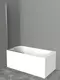 Шторка на ванну стеклянная «Cezares» UNO-V-1-75/150-P-Cr матовая универсальная, фото №1