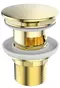 Донный клапан для раковины «Belbagno» BB-SAT-ORO с механизмом Клик-Клак золото, фото №1