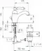 Смеситель для раковины «Cezares» MARGOT-LSM1-01-N с донным клапаном хром, картинка №2