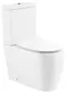 Унитаз компакт безободковый «Belbagno» Marino BB105CPR/BB105T белый (BB865SC) с сиденьем дюропласт с микролифтом, фото №1