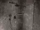 Угловая полка в ванну «Ravak» Slim C на стену чёрная/хром, изображение №4