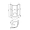 Душевой угол-ограждение «Triton» Хром А 90/90 прозрачный низкий поддон, изображение №4